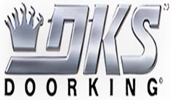 DKS DoorKing logo with crown design.